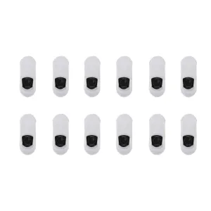 12X Rexy Cushion No Show Ankle Socks Large Non-Slip Breathable WHITE