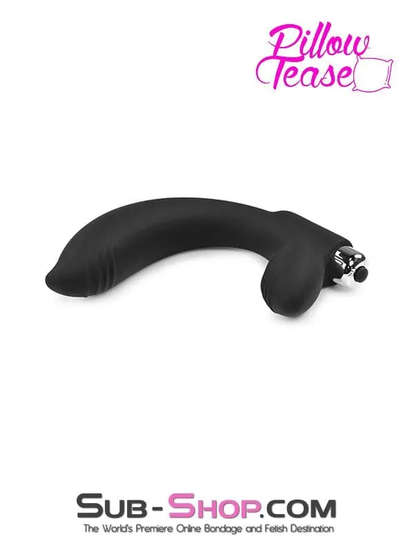 2343M      Vibrating Silicone Prostate Massager with Perineum Stimulator - MEGA Deal