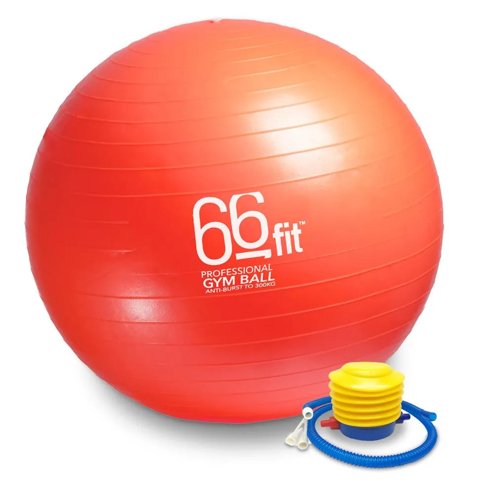 66fit Gym Balls - 8 Sizes - 300KG Anti-Burst
