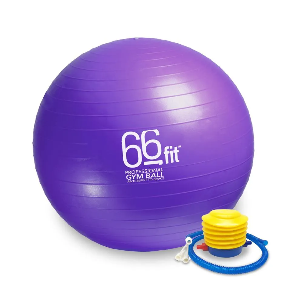 66fit Gym Balls - 8 Sizes - 300KG Anti-Burst