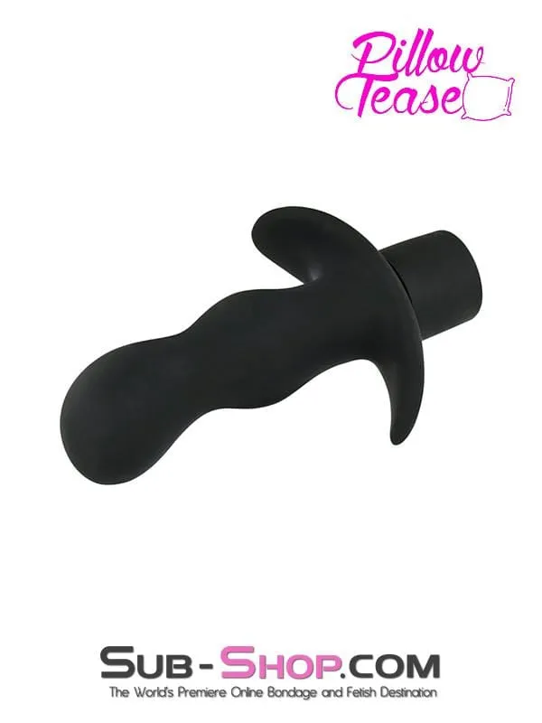 6947M      Vibrating Black Silicone Prostate Pleaser - LAST CHANCE - Final Closeout!