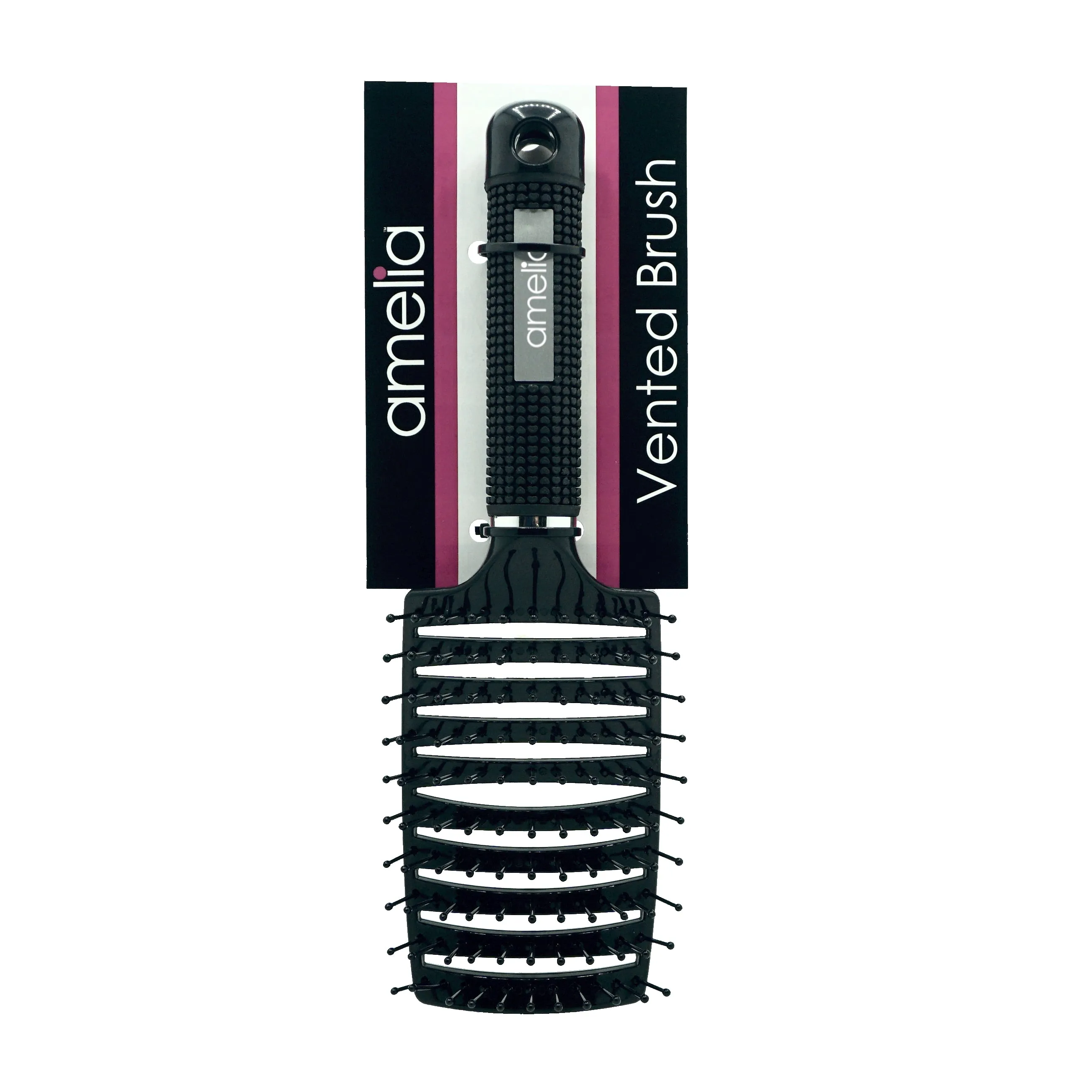 9.5in Vented Brush - Nylon Bristles, Black - CLOSEOUT, LIMITED STOCK AVAILABLE