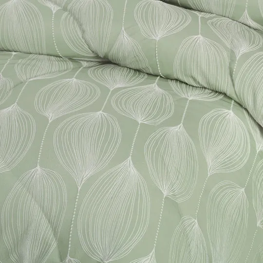 Accessorize Leaf 3 Piece Jacquard Comforter Set