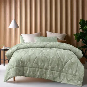 Accessorize Leaf 3 Piece Jacquard Comforter Set