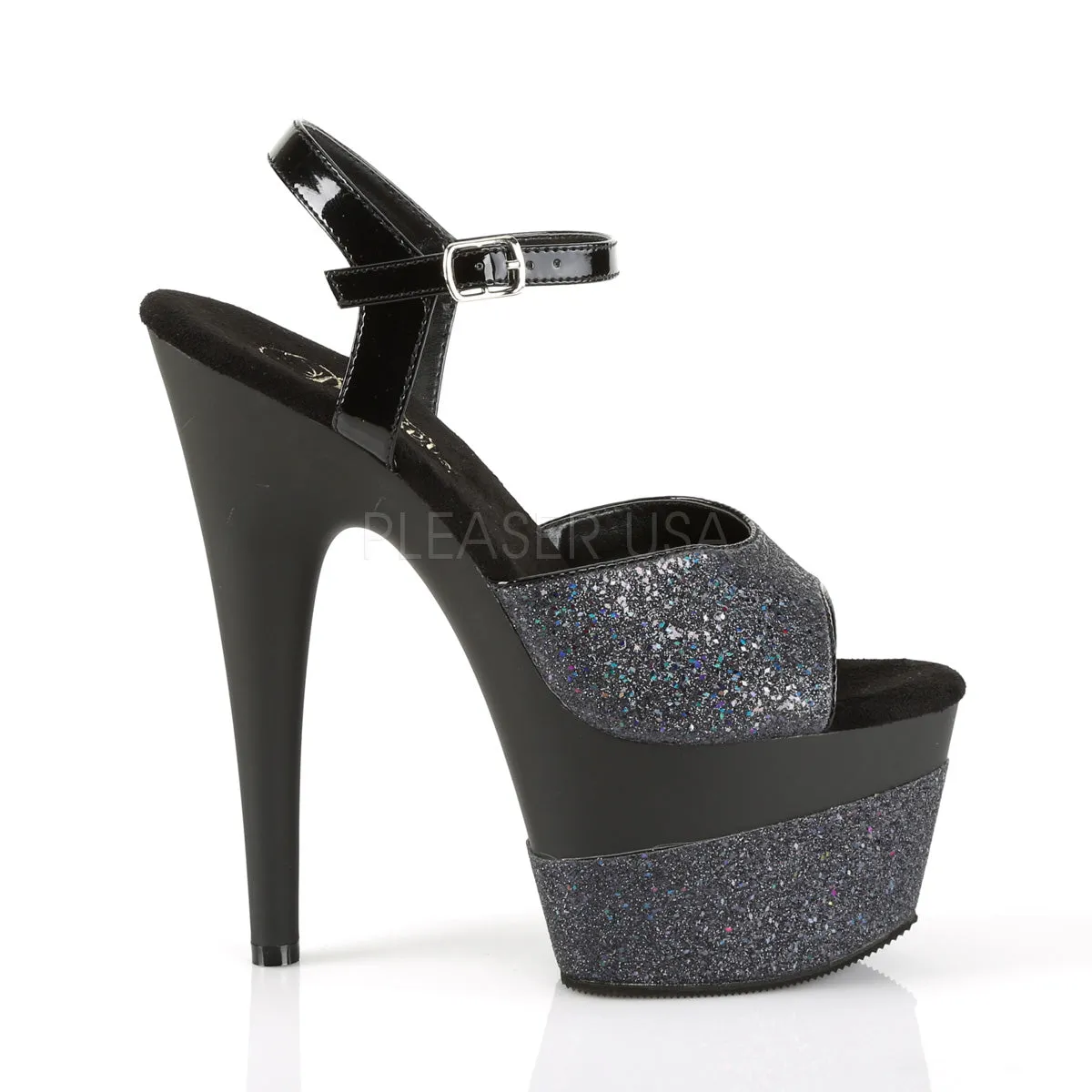 ADORE-709-2G  Black Multi Glitter/Black Multi Glitter
