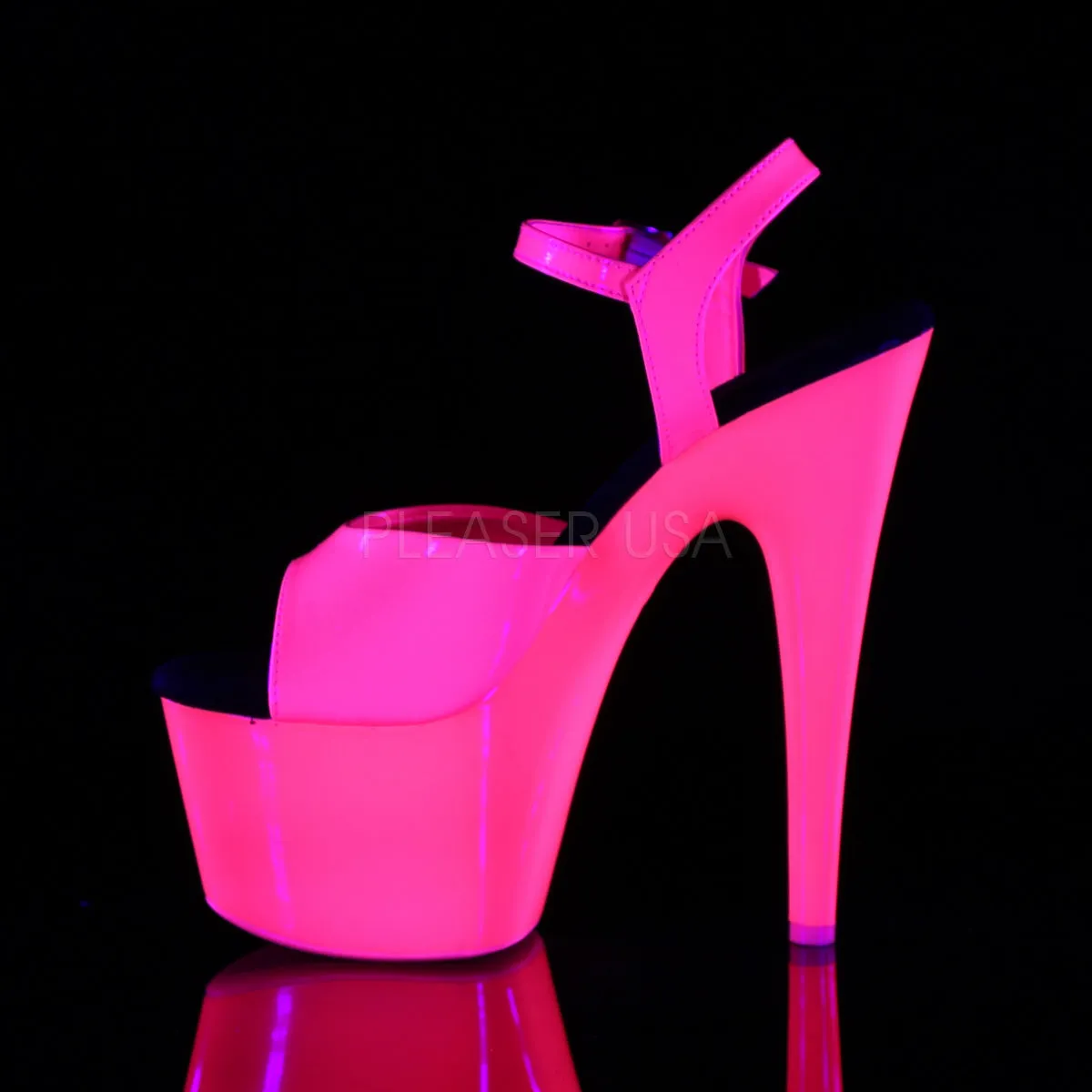 ADORE-709UV  Neon Hot Pink Patent/Neon Hot Pink