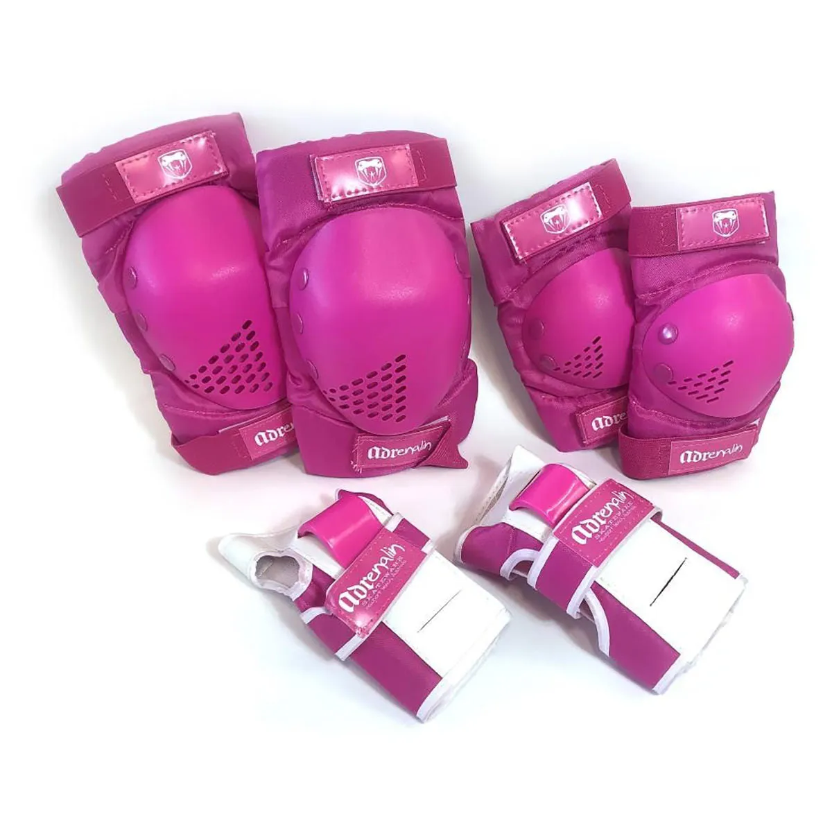 Adrenalin Child Skate Protection 6 Piece Set Elbow Knee Pads and Wrist Brace