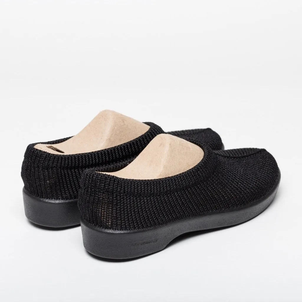 Amadora Black Slip Ons