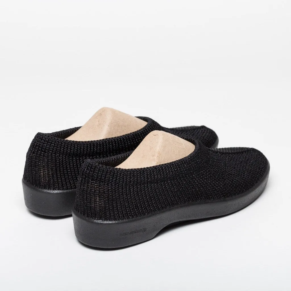 Amadora Black Slip Ons