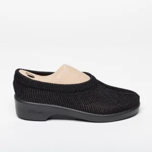 Amadora Black Slip Ons