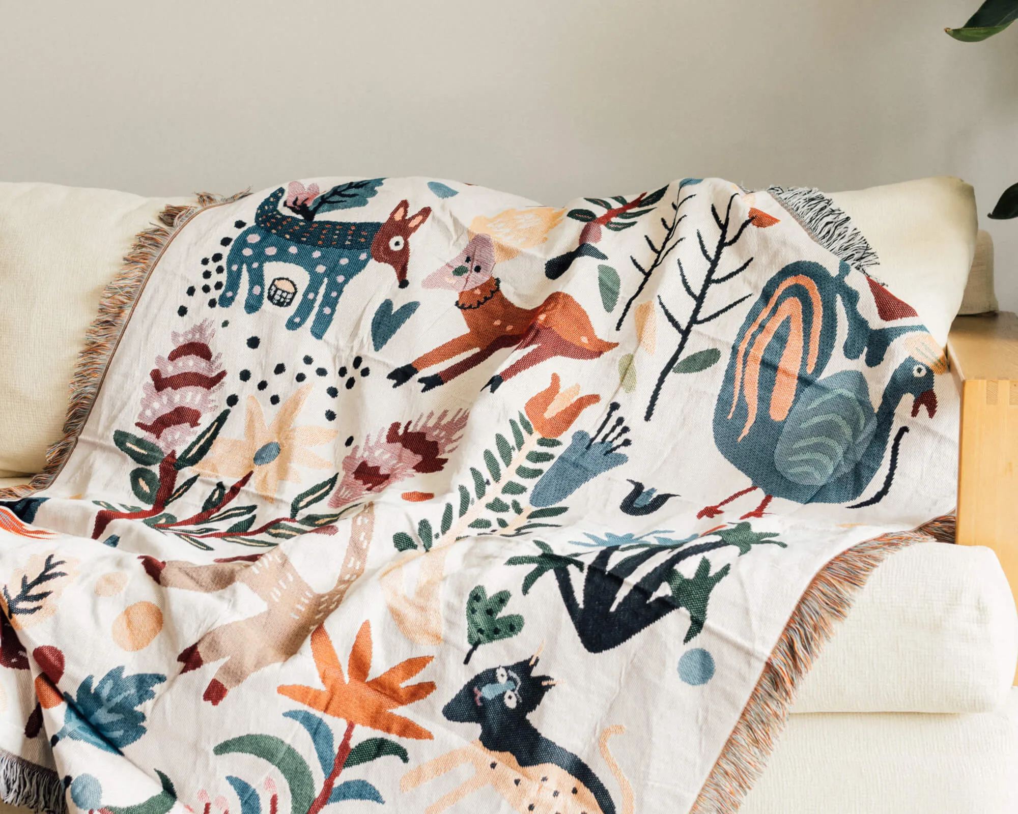 Animal Forest Throw Blanket