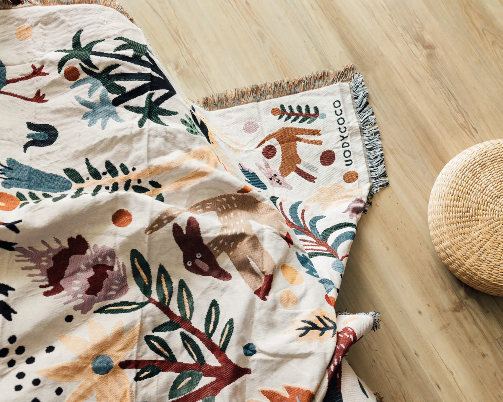 Animal Forest Throw Blanket
