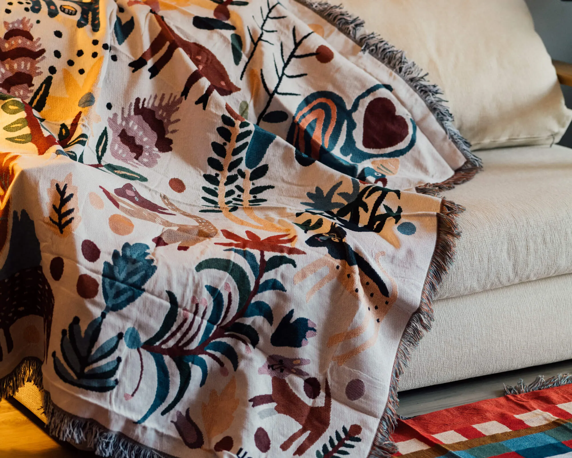 Animal Forest Throw Blanket