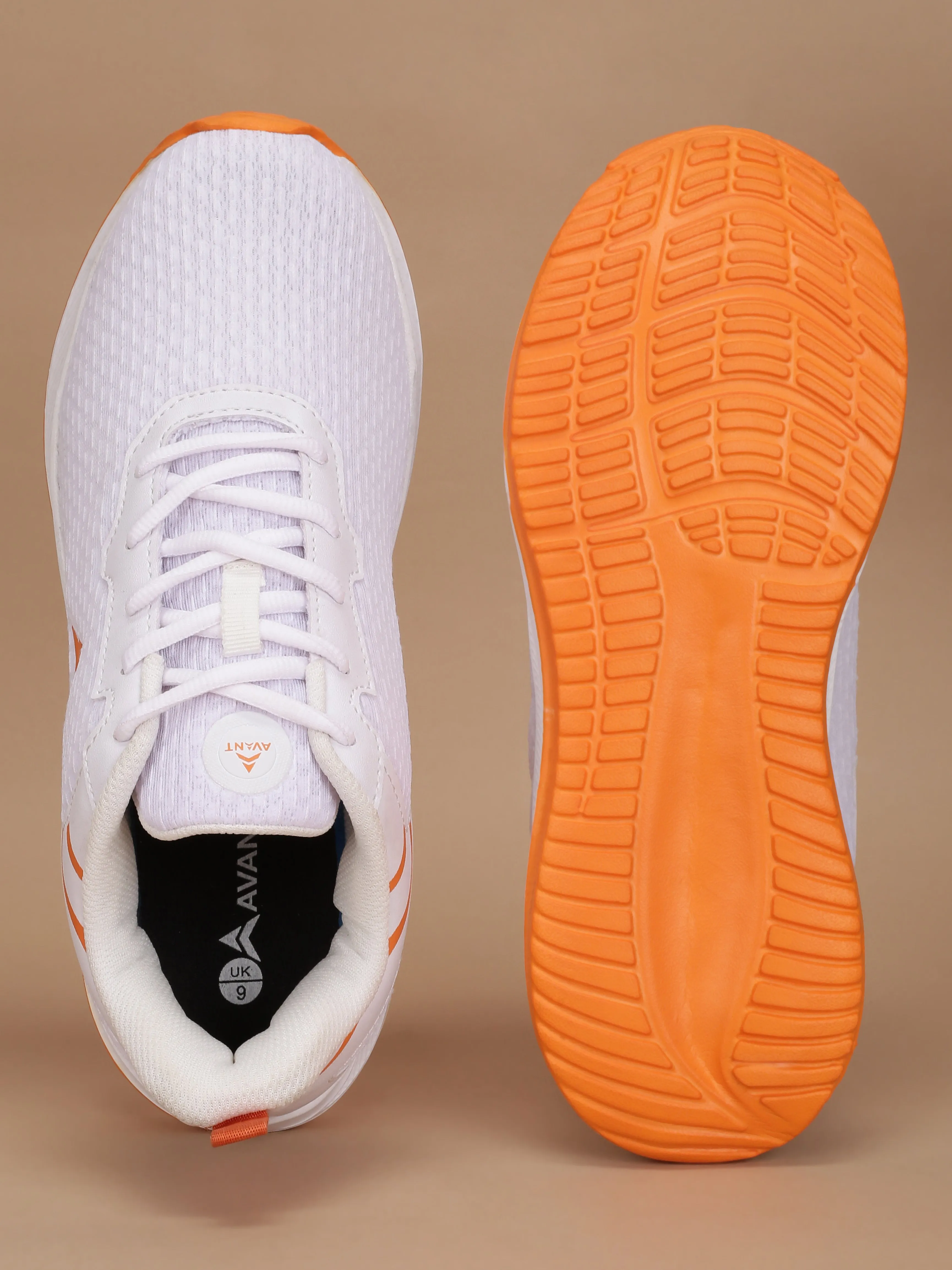Avant Men's Flarex Walking Shoes - White/Orange