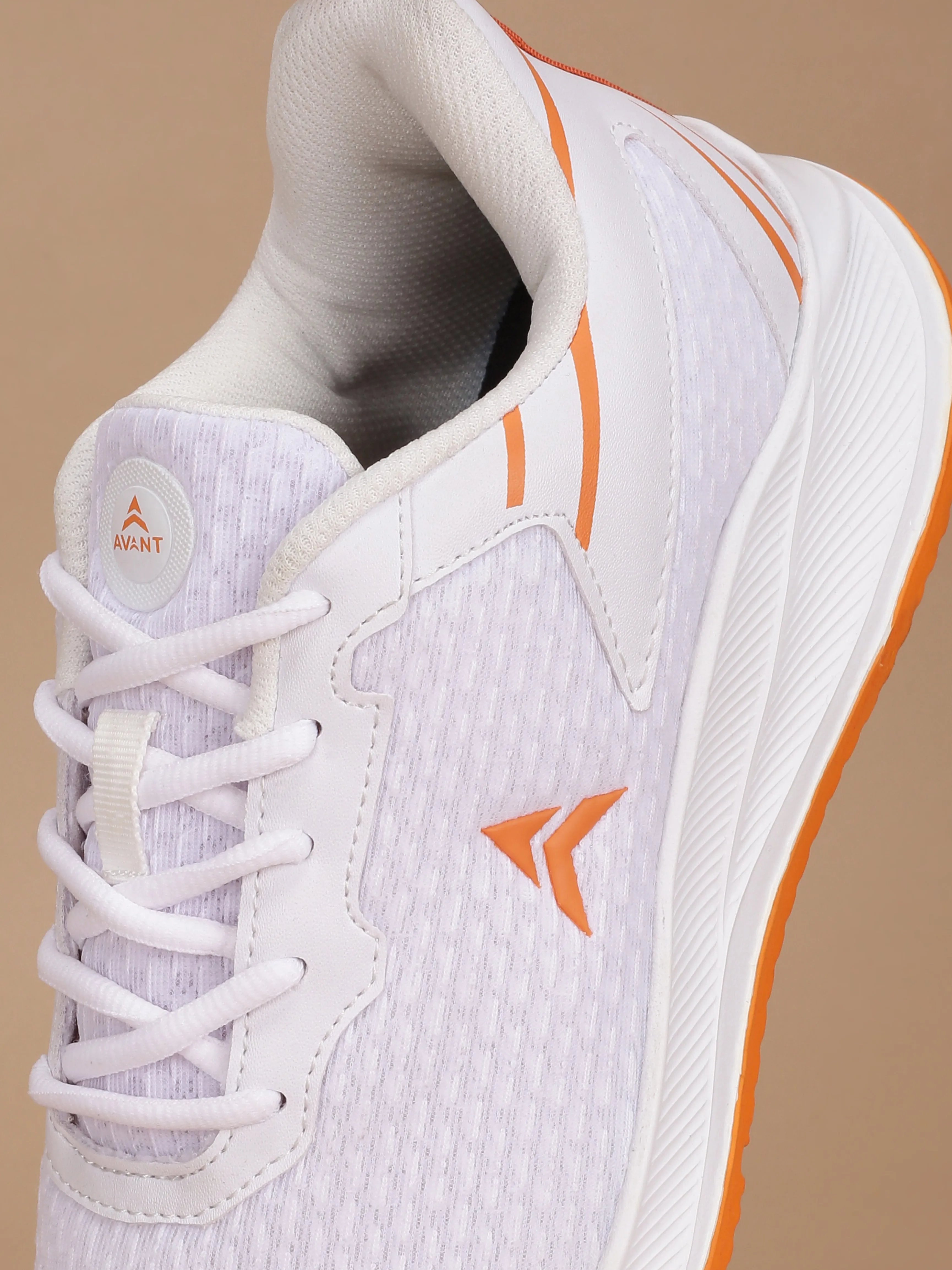 Avant Men's Flarex Walking Shoes - White/Orange