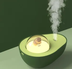 Avocado Humidifier with USB Kitty Bedroom Night Light