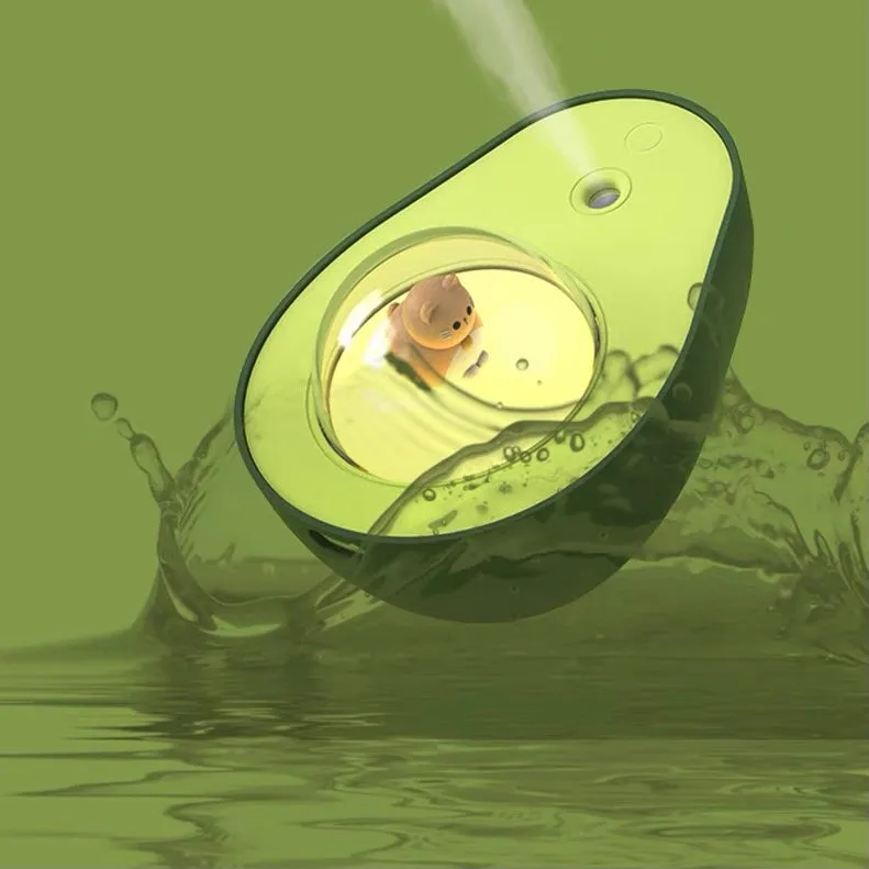 Avocado Humidifier with USB Kitty Bedroom Night Light