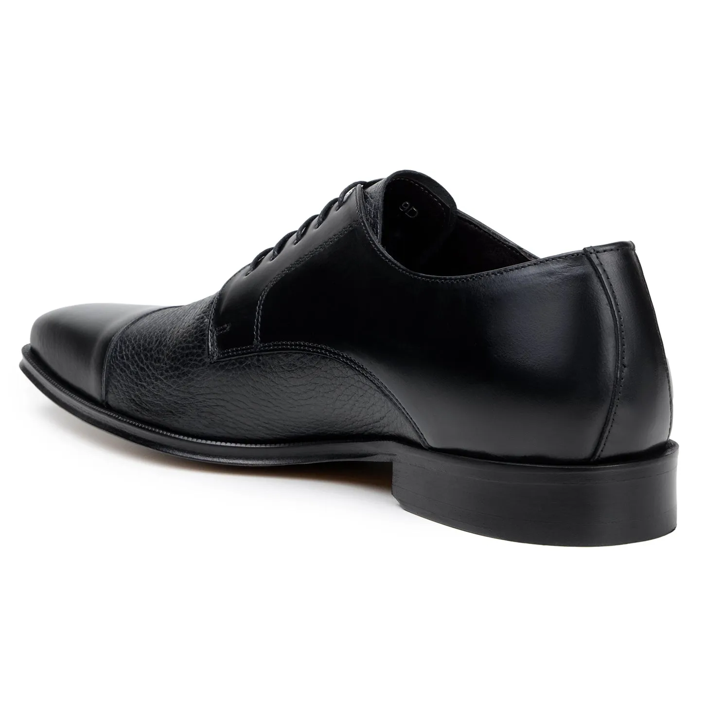 Belvedere Alexander in Black Premium Italian Deerskin Leather Oxfords