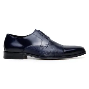 Belvedere Alexander in Navy Premium Italian Deerskin Leather Oxfords