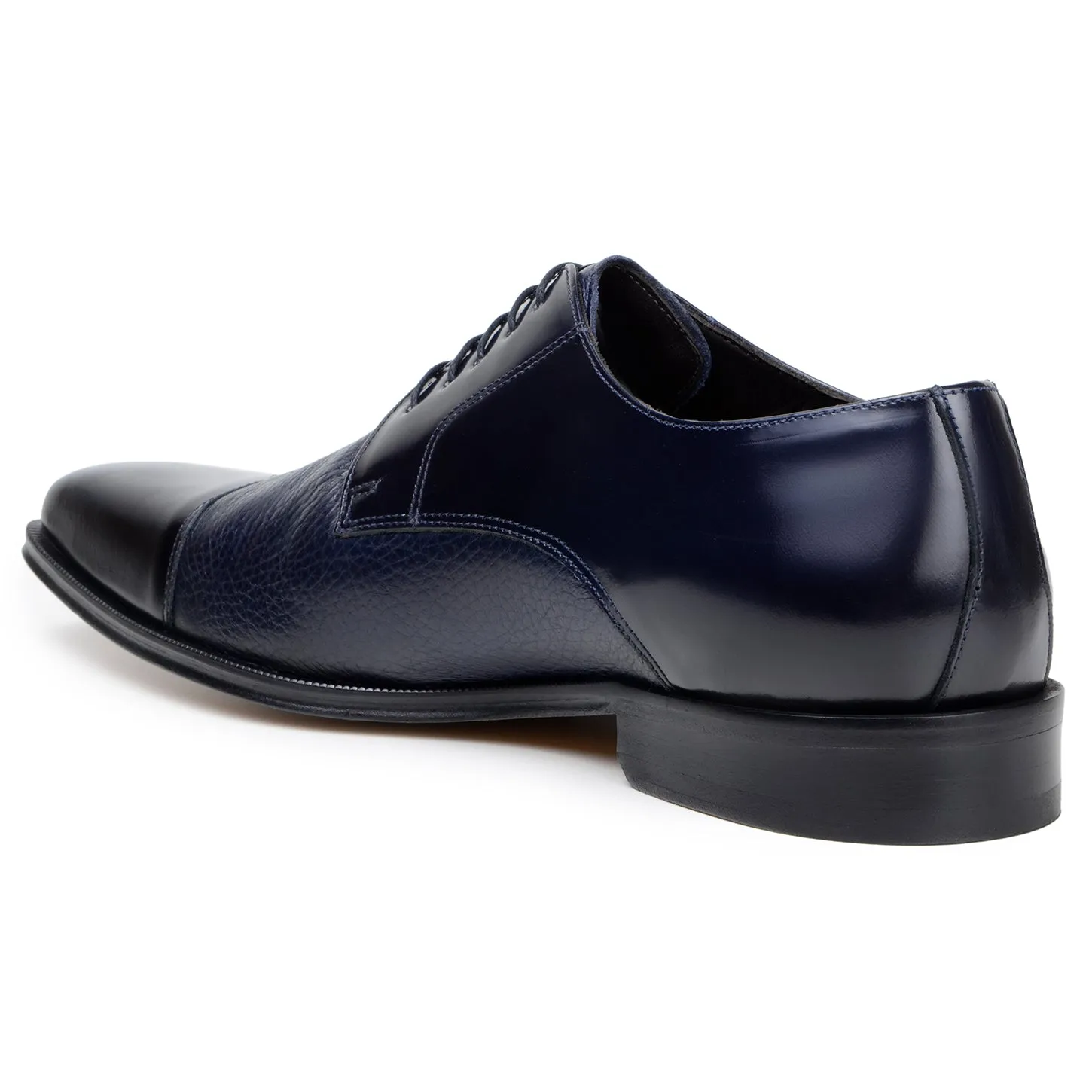 Belvedere Alexander in Navy Premium Italian Deerskin Leather Oxfords