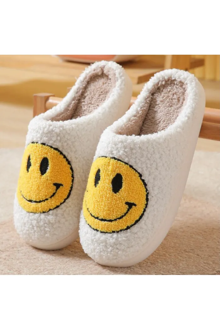 Big Smiley Face Slippers