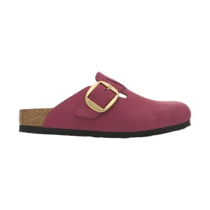 Birkenstock Boston Big Buckle Nubuck Leather Clog - Berry Crush - ONLINE STORE CREDIT/EXCHANGE ONLY