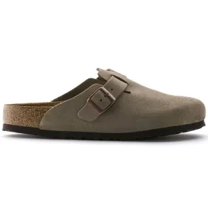 Birkenstock Boston Soft Footbed Taupe Suede - Regular