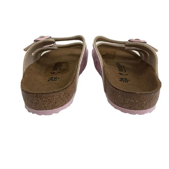 Birkenstock Florida 3 Strap Pink Unicorn Sandal, Size 34 NWOB