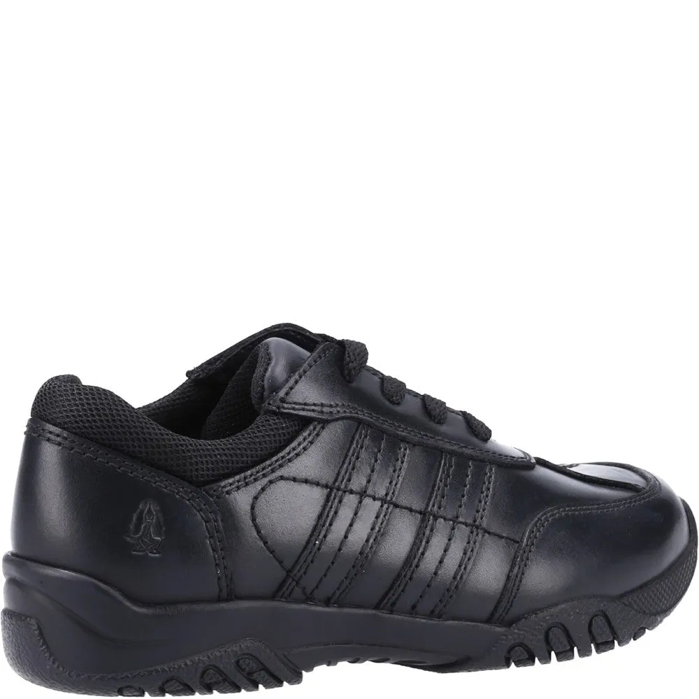 Black XL Jezza Lace-Up Senior School Shoes