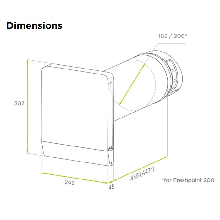 Blauberg DE-CARBON-FRESHPOINT-PRO De-Carbon Freshpoint Pro Single Room Heat Recovery Ventilator