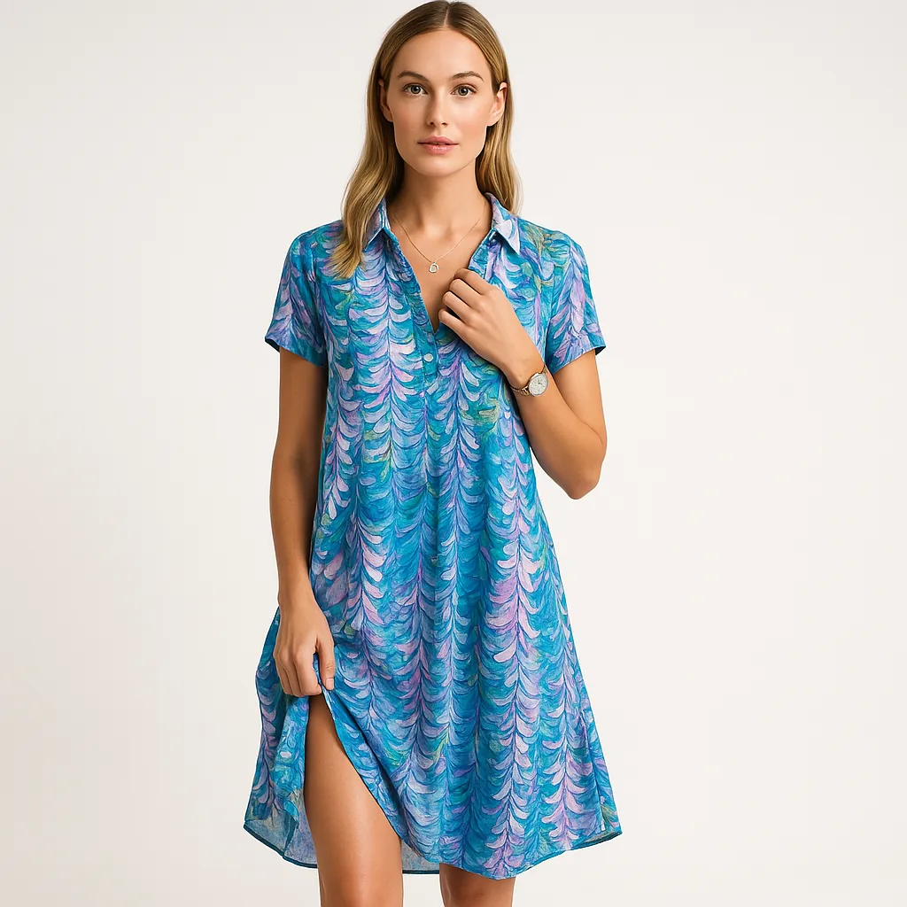 Bohemian Paisley Midi Dress | Lightweight | Relaxed Fit and Vibrant