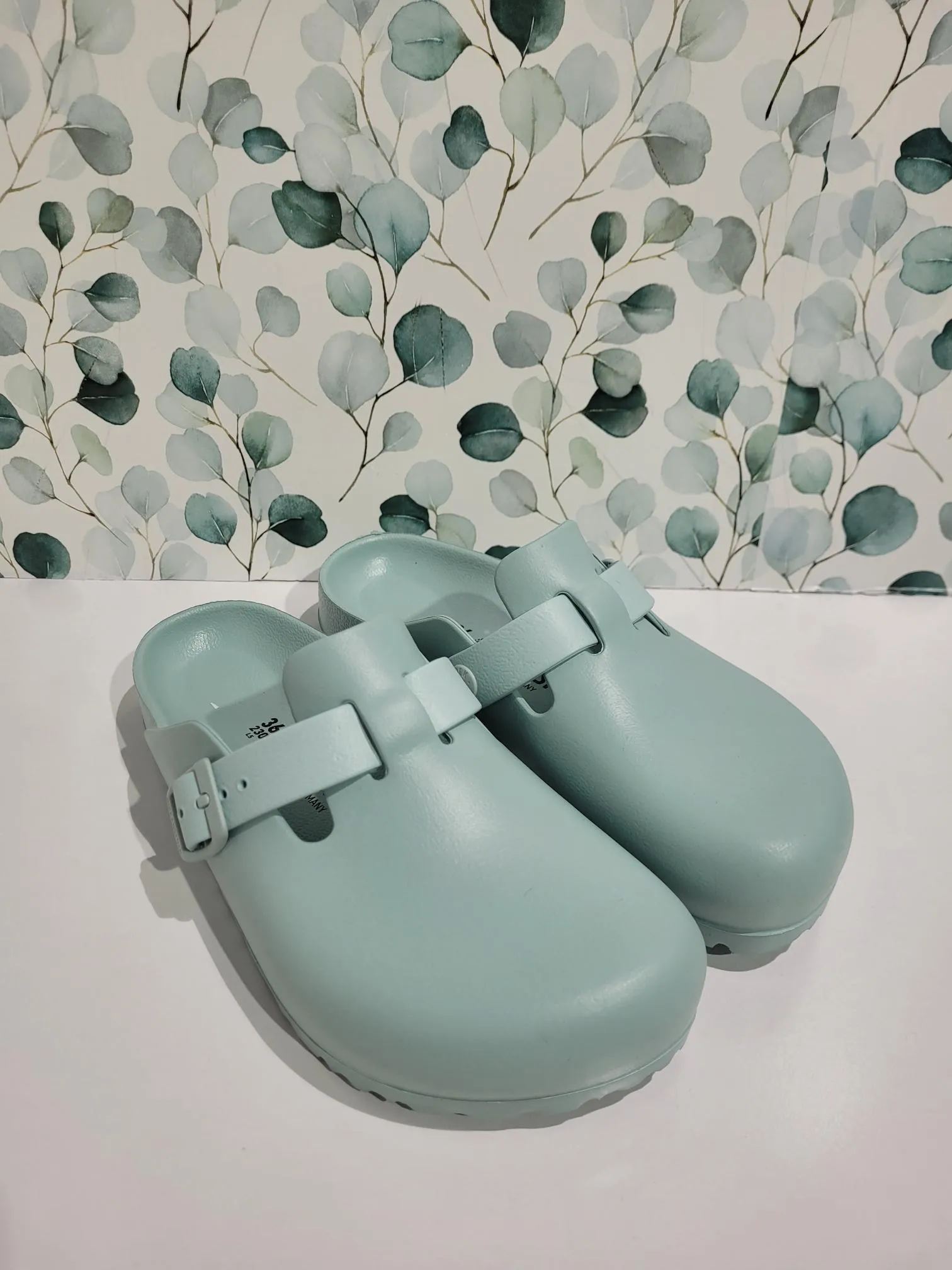 Boston EVA Surf Green Narrow by Birkenstock