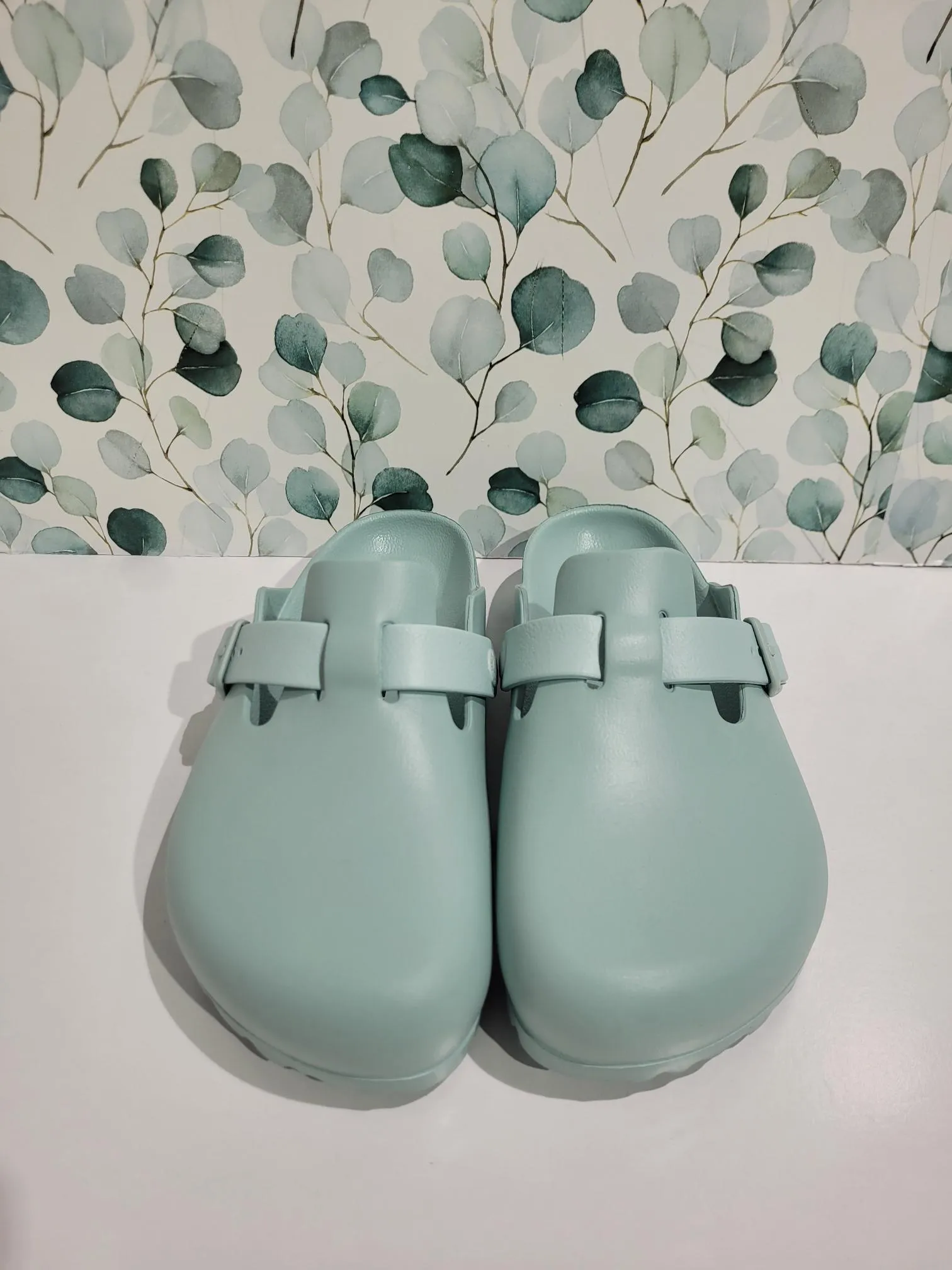Boston EVA Surf Green Narrow by Birkenstock
