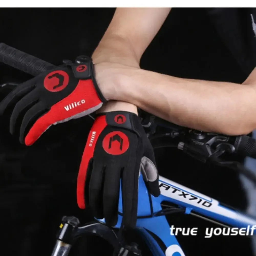Breathable Anti-Slip Full Finger Cycling Gloves –  Anti-Shock