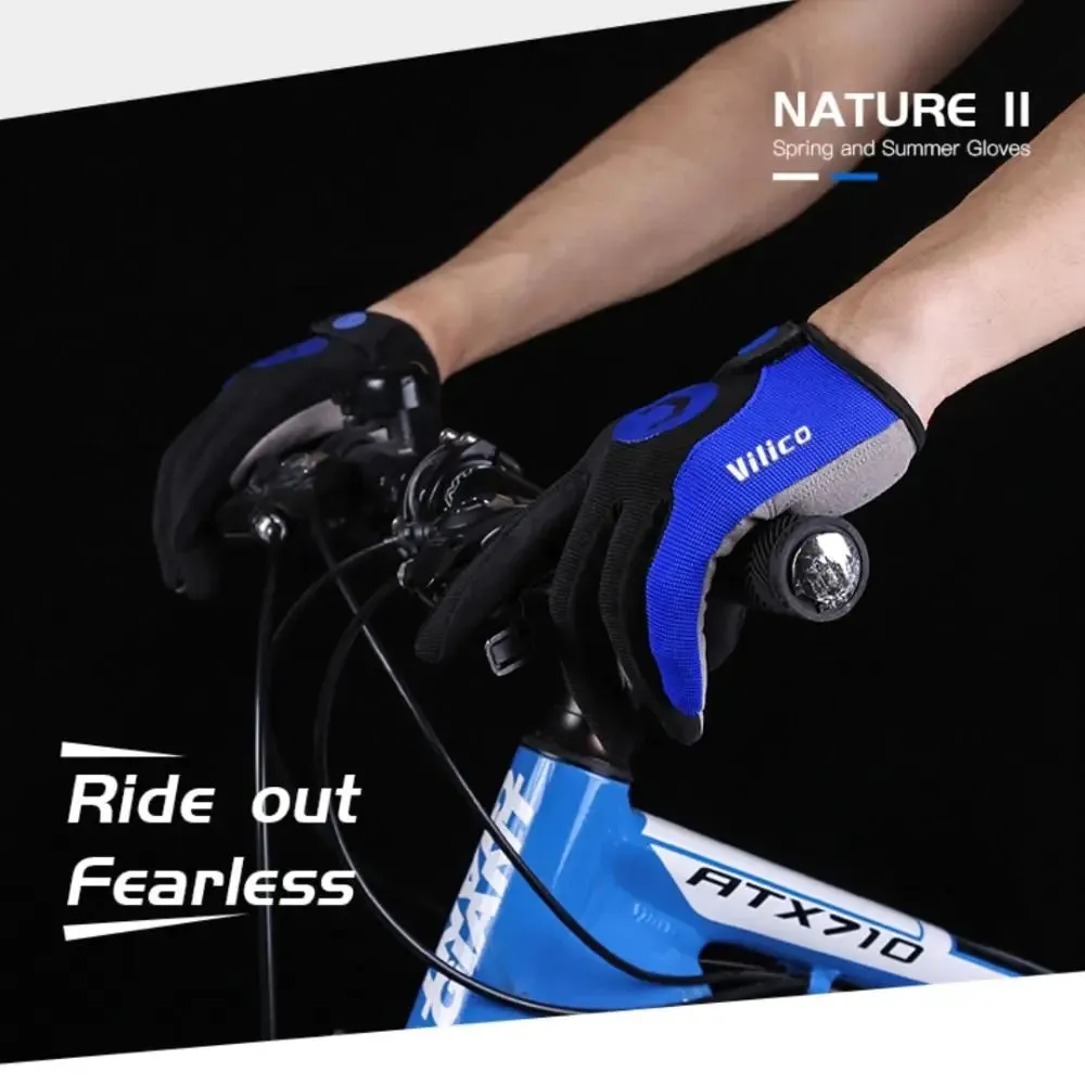 Breathable Anti-Slip Full Finger Cycling Gloves –  Anti-Shock