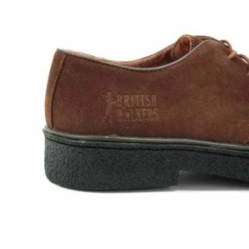 British Walkers Playboy Low Men's Brown Suede Oxfords Ankle Boots