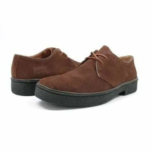 British Walkers Playboy Low Men's Brown Suede Oxfords Ankle Boots