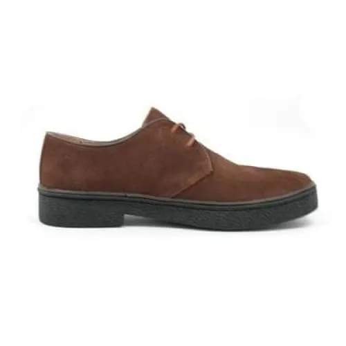 British Walkers Playboy Low Men's Brown Suede Oxfords Ankle Boots