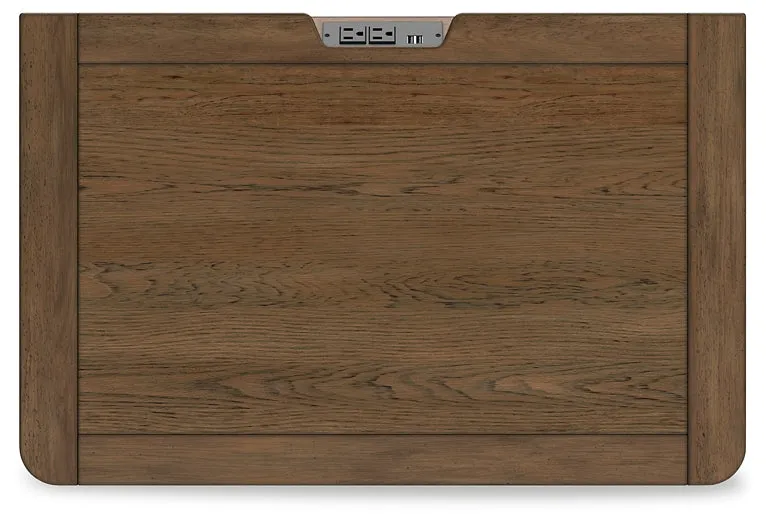 Cabalynn California King Panel Bed with Storage with Mirrored Dresser, Chest and Nightstand