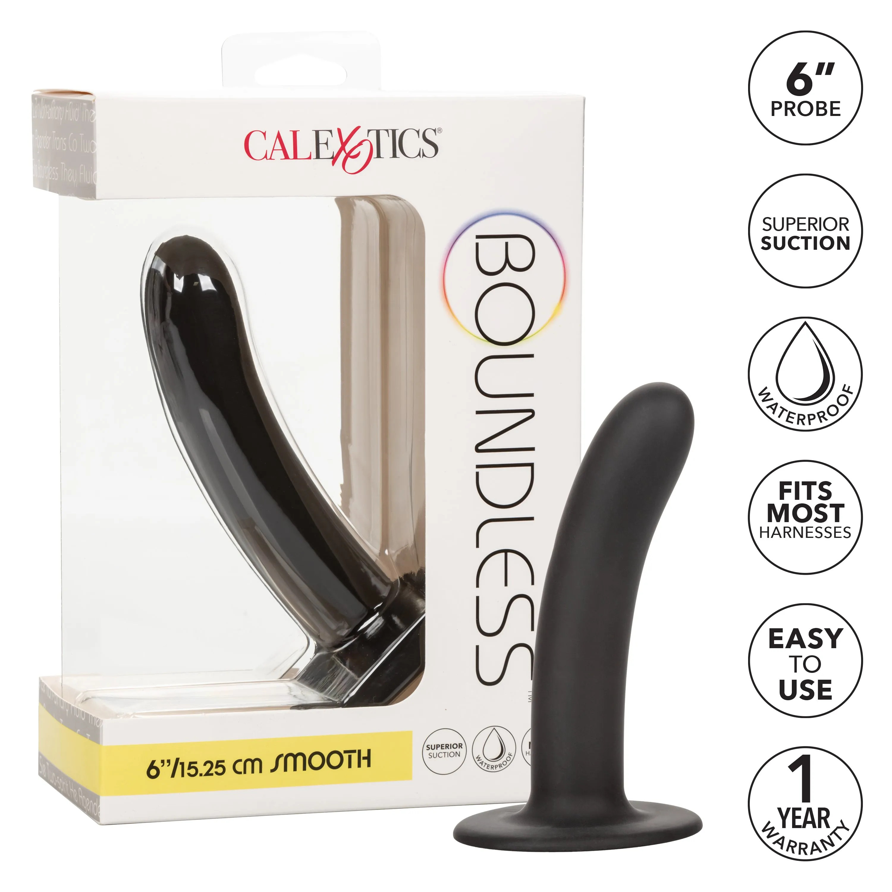CalExotics Boundless™ 6”/15.25 cm Smooth