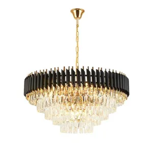 Cleofe Modern Round K9 Crystal Chandelier