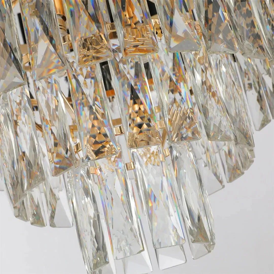 Cleofe Modern Round K9 Crystal Chandelier