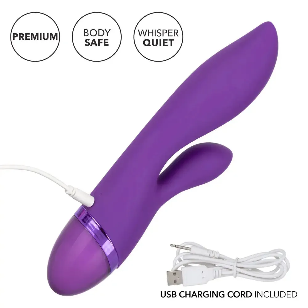 Colt Silicone Purple Rechargeable Rabbit Vibrator for Women