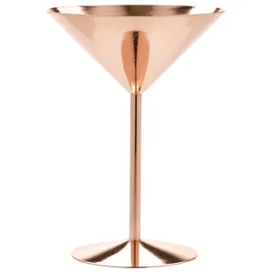 Copper Martini Glass 24cl/ 8.5oz pack of 1