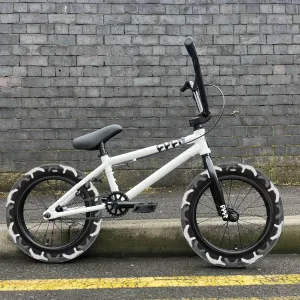 Cult 2025 Juvenile 16 Inch Bike White with Grey Camo Vans Tyres
