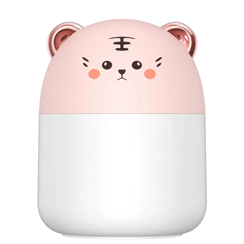 Cute 250ml Kawaii Desktop Humidifier 🌈💧 - Colorful Mist & Aroma Diffuser for Cozy Bedrooms 🛏️✨