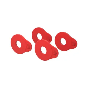 D'Addario PW-FLSB-04RD Flex Lock Strap Blocks, Set of 4, Red
