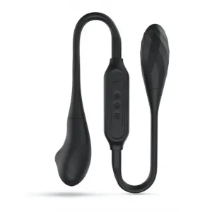 Dorcel Silicone Black Multi Pleasure Rechargeable Dual Stimulator