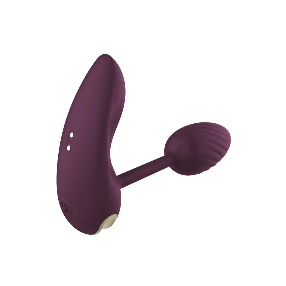 Dream Toys Silicone Purple Remote-controlled Vibrating Egg