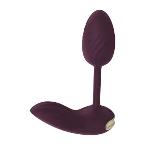 Dream Toys Silicone Purple Remote-controlled Vibrating Egg
